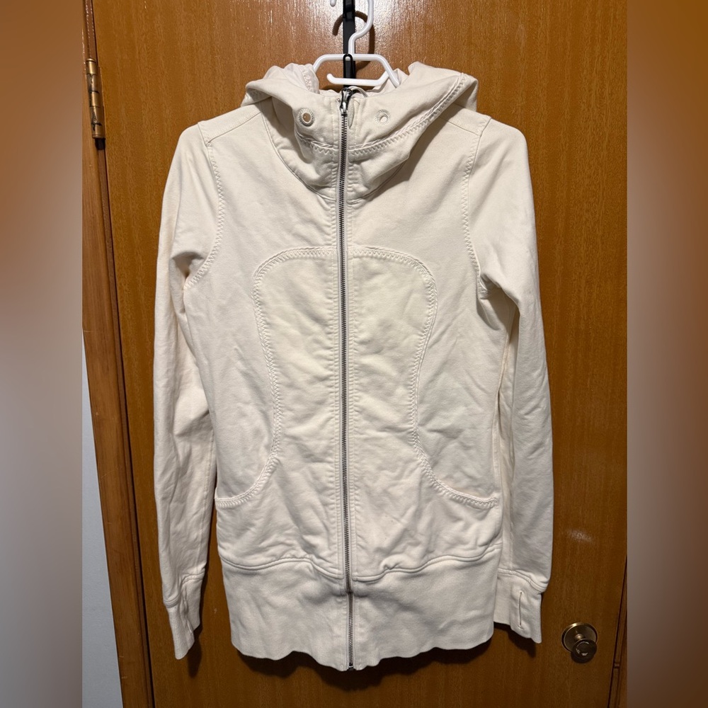 lululemon athletica White Hooded Utility Jacket